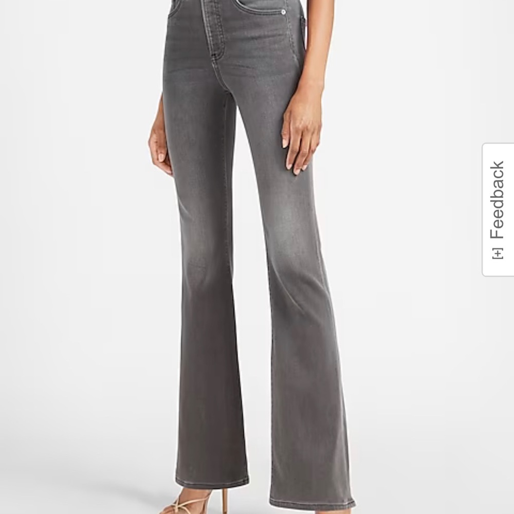 EXPRESS High Waisted Flare Jeans